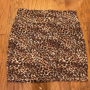 Cheetah print skirt